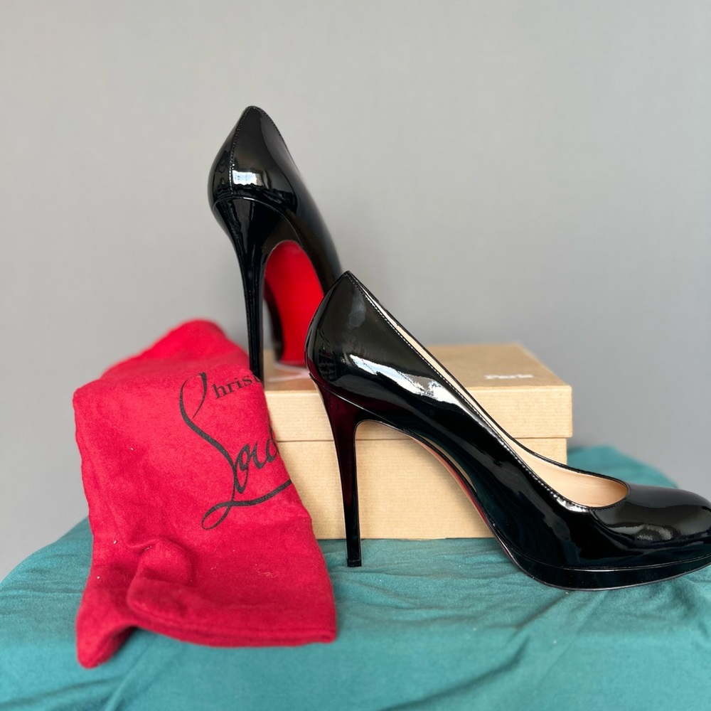 Christian Louboutin Glossy Black Heels